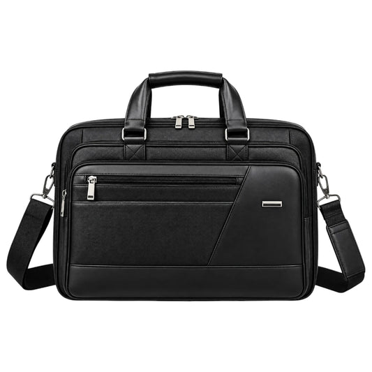 Zlaits Black Textured Professional Multi Compartment Office Carry Bag