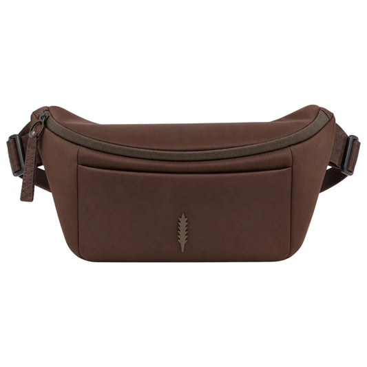 Zlaits Chocolate Brown Adjustable Everyday Zip Waist Belt Bag
